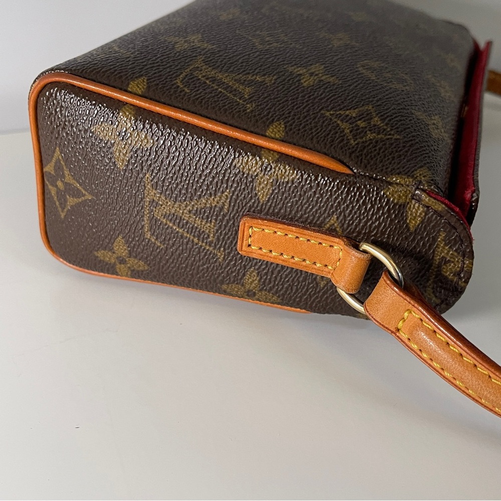 RARE Louis Vuitton Recital Monogram Pochette Shoulder Bag brown purse handbag - Picture 7 of 11